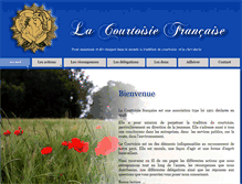 Tablet Screenshot of courtoisie-francaise.com